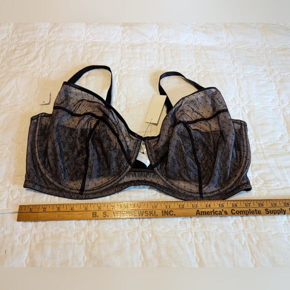 Angabriel Other - Angabriel 44 L black lace mesh lined bra